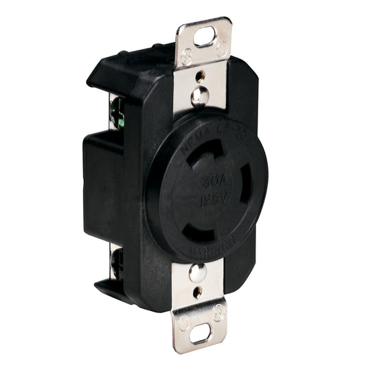 Tri-Water Marine | Marinco 305CRRB 125V 30Amp Locking Receptacle - Black [305CRRB]