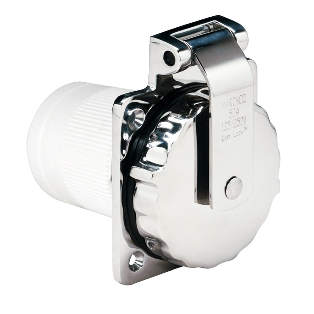 Tri-Water Marine | Marinco 6373EL-B 50Amp 125/250V Stainless Steel Inlet [6373EL-B]