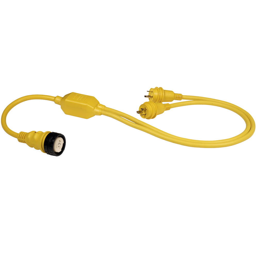 Tri-Water Marine | Marinco RY504-2-30 50A Female to 2-30A Male Reverse "Y" Cable [RY504-2-30]