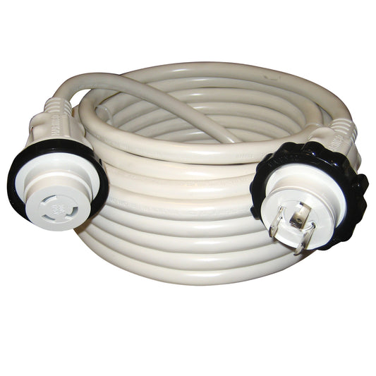 Tri-Water Marine | Marinco 30A 125V Molded Standard Cordset - White - 50' [199120]