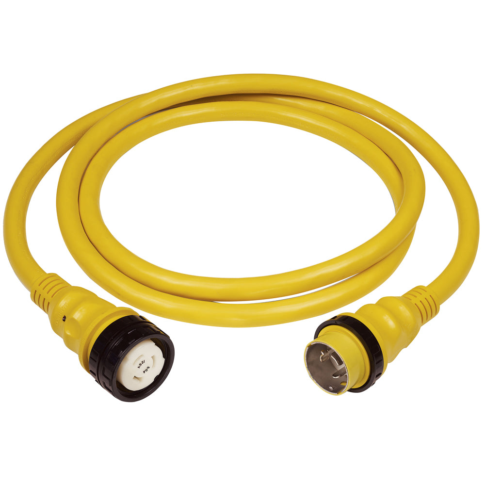 Tri-Water Marine | Marinco 50A 125V Shore Power Cable - 50' - Yellow [6153SPP]