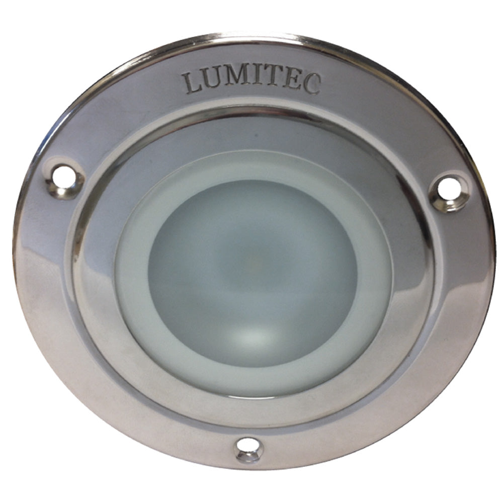 Tri-Water Marine | Lumitec Shadow - Flush Mount Down Light - Polished SS Finish - 3-Color Red/Blue Non Dimming w/White Dimming [114118]