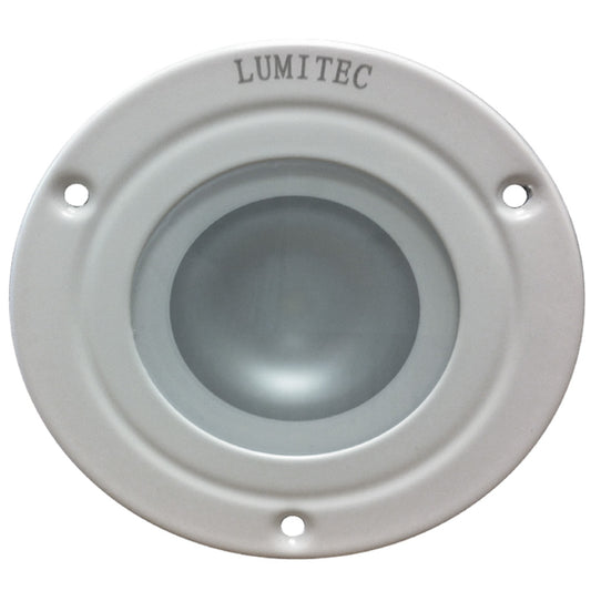 Tri-Water Marine | Lumitec Shadow - Flush Mount Down Light - White Finish - 3-Color Red/Blue Non-Dimming w/White Dimming [114128]