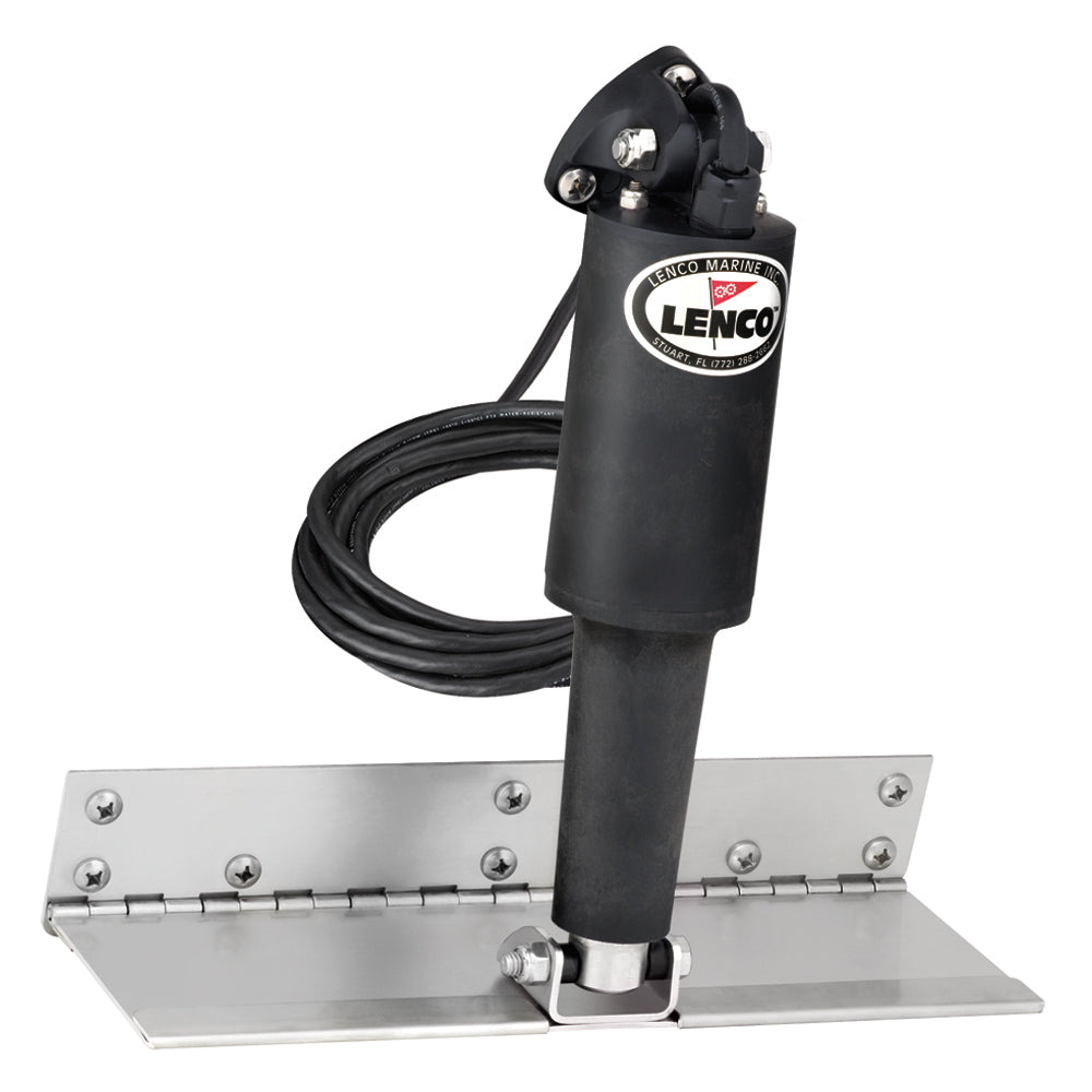 Tri-Water Marine | Lenco 4" x 12" Limited Space Trim Tab Kit w/o Switch Kit 12V - Standard Finish - Standard Actuator [15125-101]