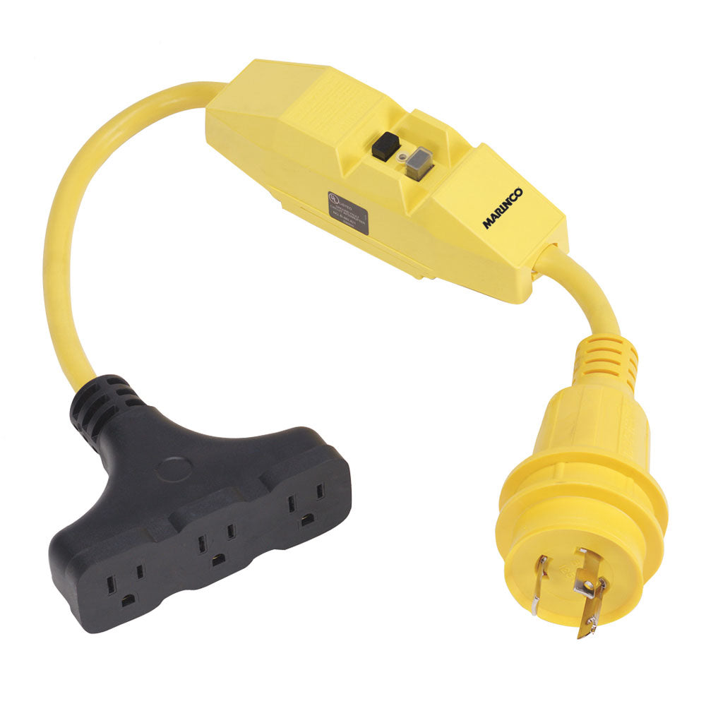 Tri-Water Marine | Marinco Dockside 30A to 15A Adapter with GFI [199128]