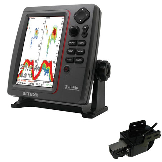 Tri-Water Marine | SI-TEX SVS-760 Dual Frequency Sounder 600W Kit w/Transom Mount Triducer [SVS-760TM]