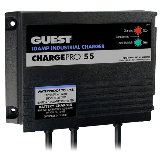 Tri-Water Marine | Guest 10AMP - 12/24V 2 Bank 120V Input On-Board Battery Charger [28210]