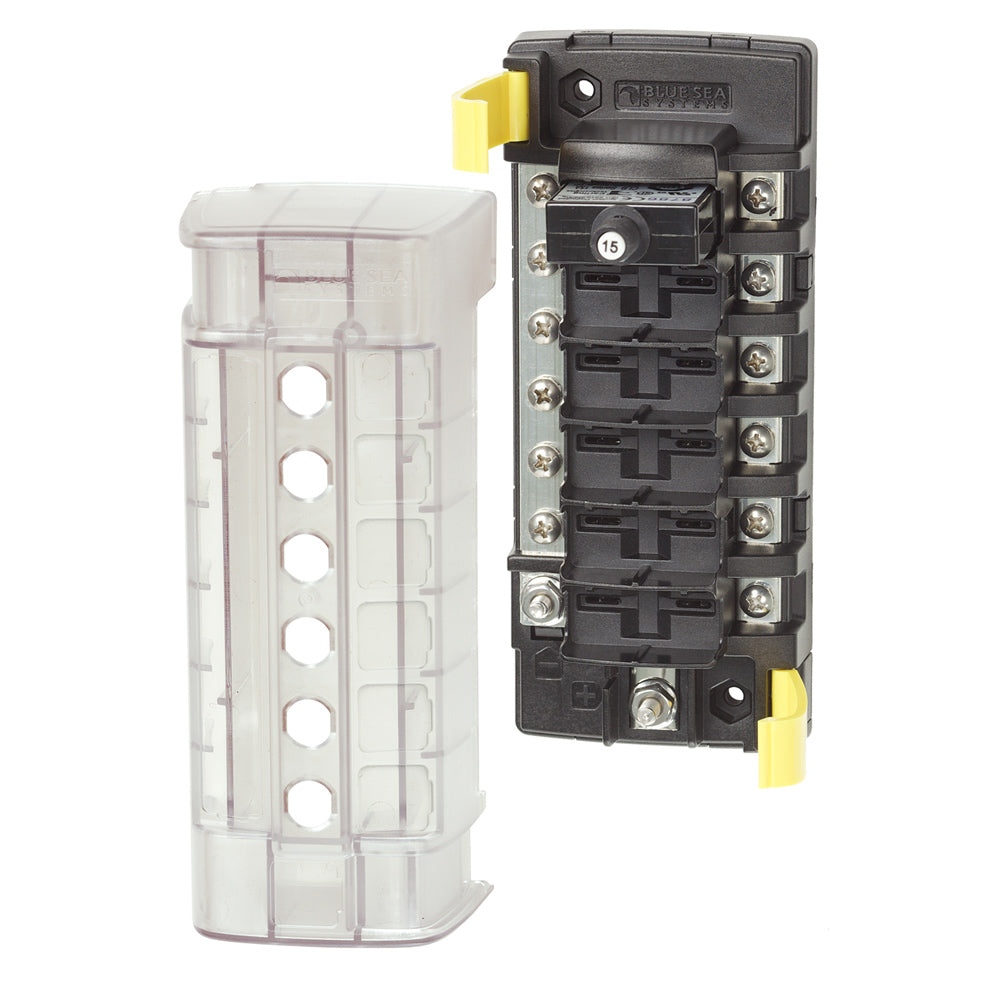 Tri-Water Marine | Blue Sea 5052 ST CLB Circuit Breaker Block - 6 Position w/Negative Bus [5052]