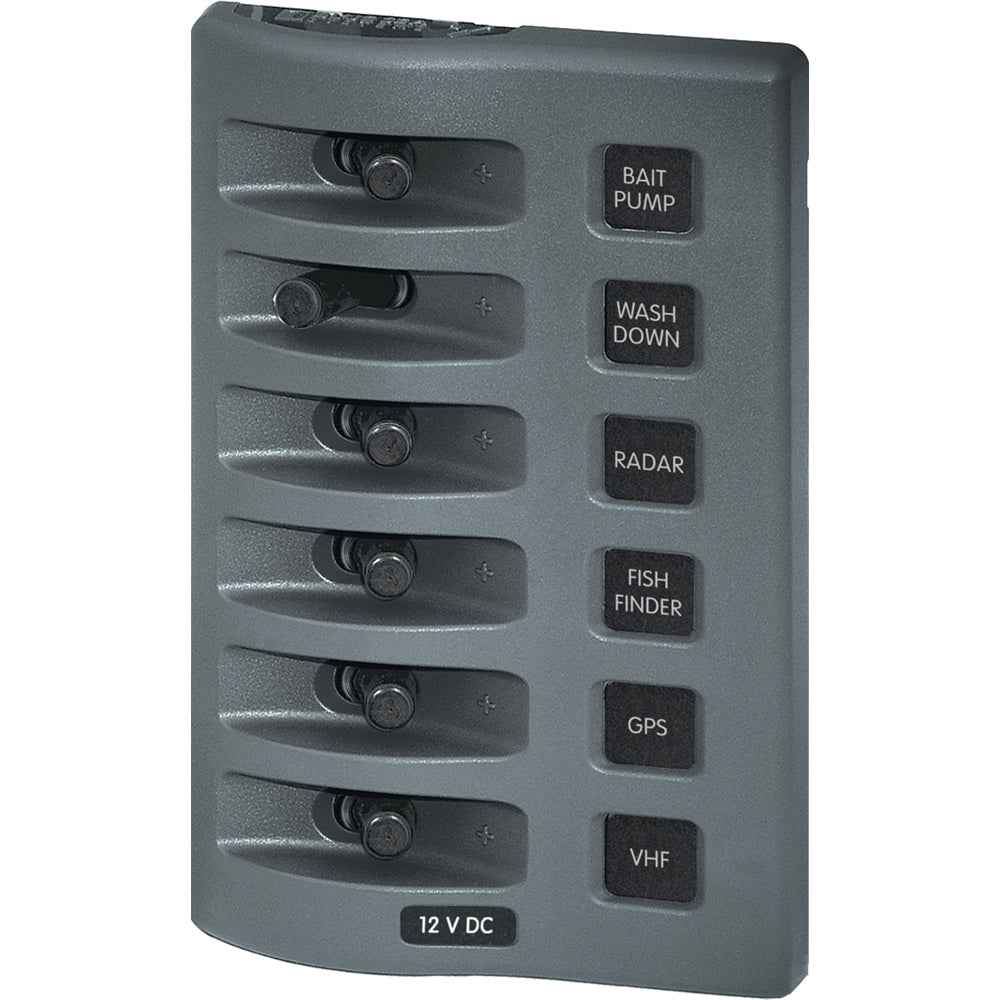 Tri-Water Marine | Blue Sea 4307 WeatherDeck 12V DC Waterproof Switch Panel - 6 Position [4307]