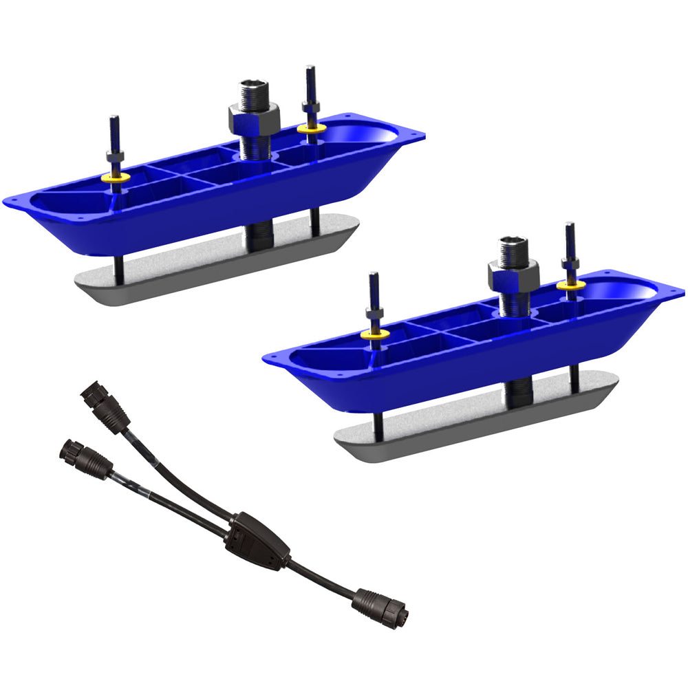 Tri-Water Marine | Navico StructureScanHD Sonar Stainless Steel Thru-Hull Transducer (Pair) w/Y-Cable [000-11460-001]