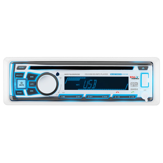 Tri-Water Marine | Boss Audio MR762BRGB Marine Stereo w/AM/FM/CD/BT/USB [MR762BRGB]