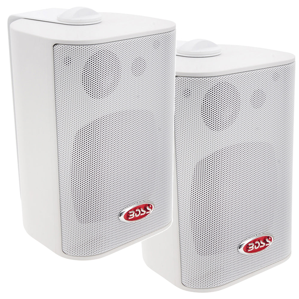 Tri-Water Marine | Boss Audio 4" MR4.3W Box Speakers - White - 200W [MR4.3W]