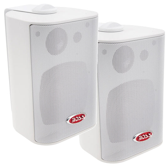 Tri-Water Marine | Boss Audio 4" MR4.3W Box Speakers - White - 200W [MR4.3W]