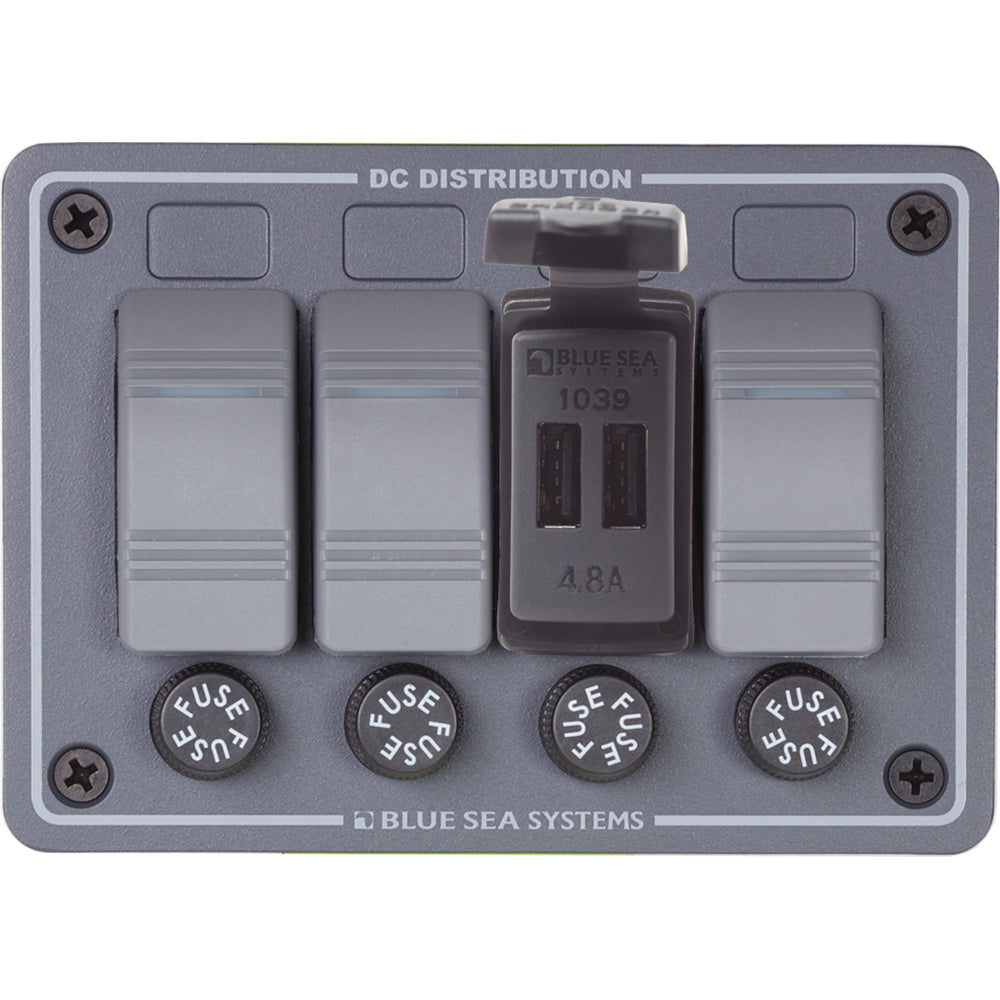 Tri-Water Marine | Blue Sea Dual USB Charger - 24V Contura Mount [1039]