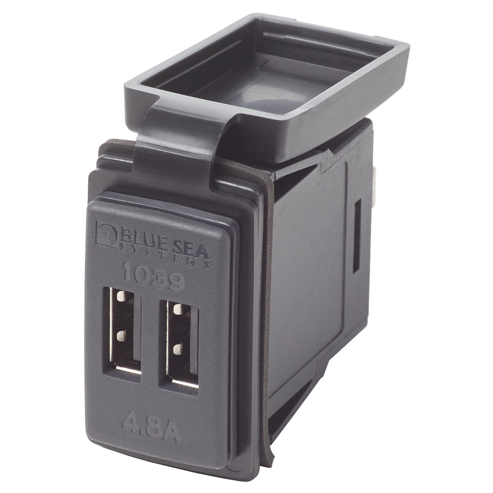 Tri-Water Marine | Blue Sea Dual USB Charger - 24V Contura Mount [1039]