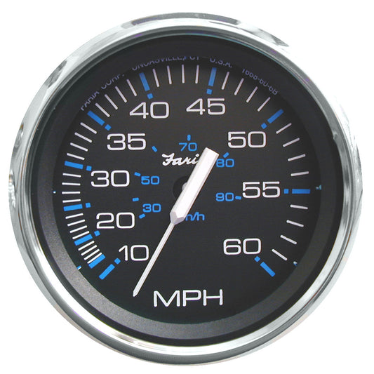 Tri-Water Marine | Faria Chesapeake Black 4" Speedometer - 60MPH (Pitot) [33704]