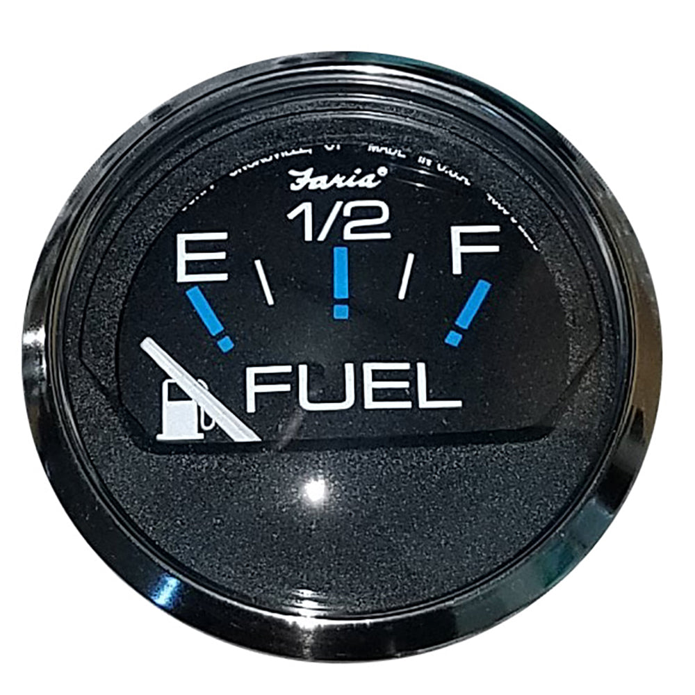 Tri-Water Marine | Faria Chesapeake Black 2" Fuel Level Gauge (E-1/2-F) [13701]