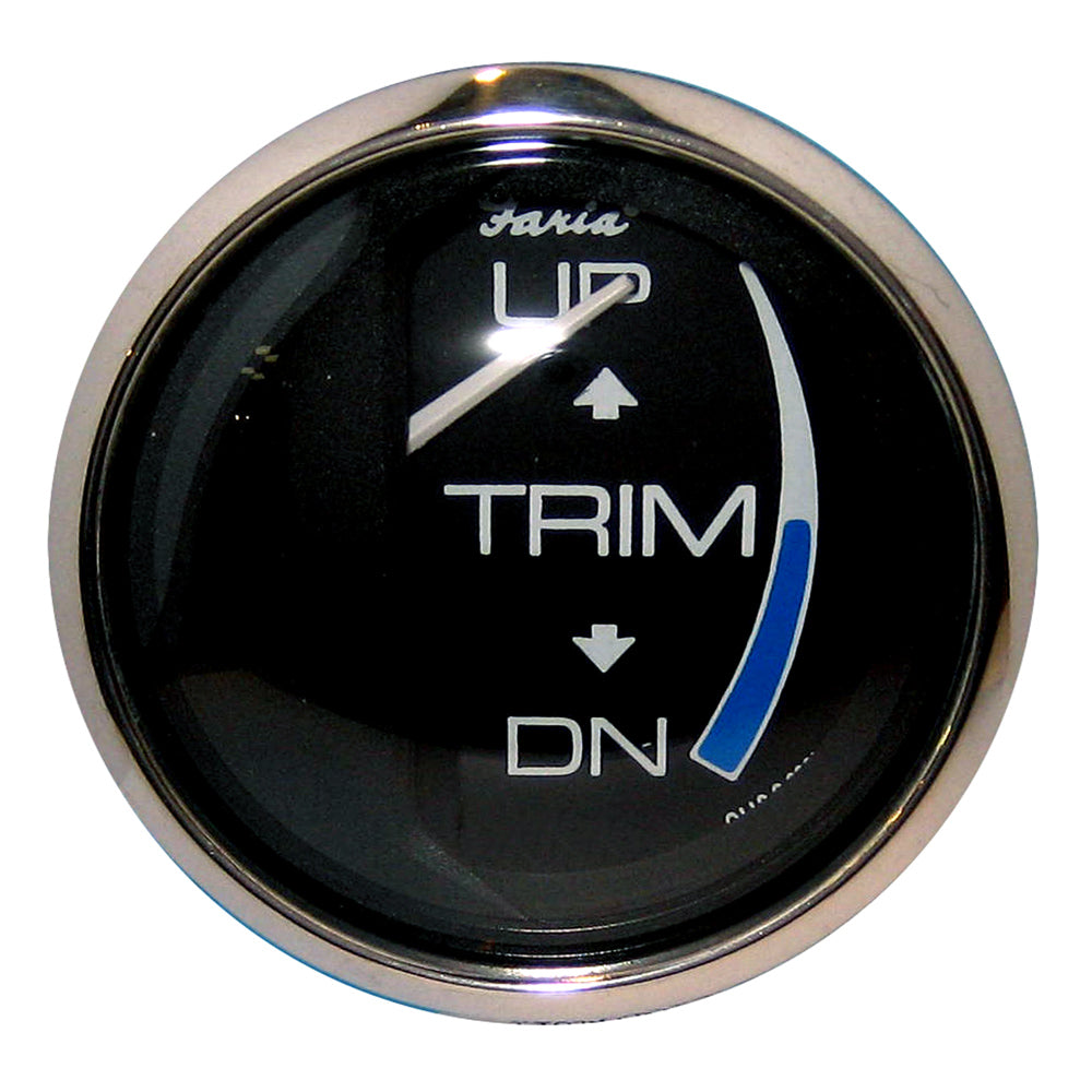 Tri-Water Marine | Faria Chesapeake Black 2" Trim Gauge (J/E/Suzuki Outboard) [13709]