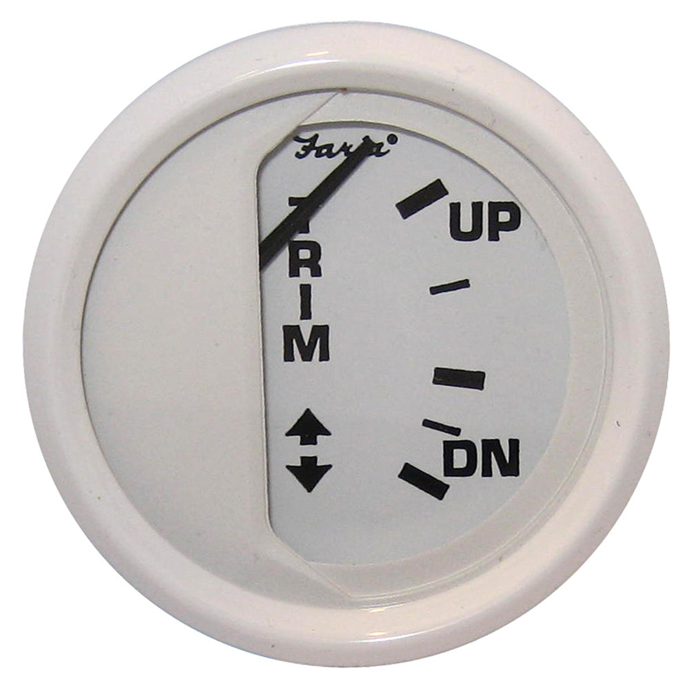 Tri-Water Marine | Faria Dress White 2" Trim Gauge (Mercury / Mariner / Mercruiser / Volvo DP / Yamaha 01 and newer) [13122]