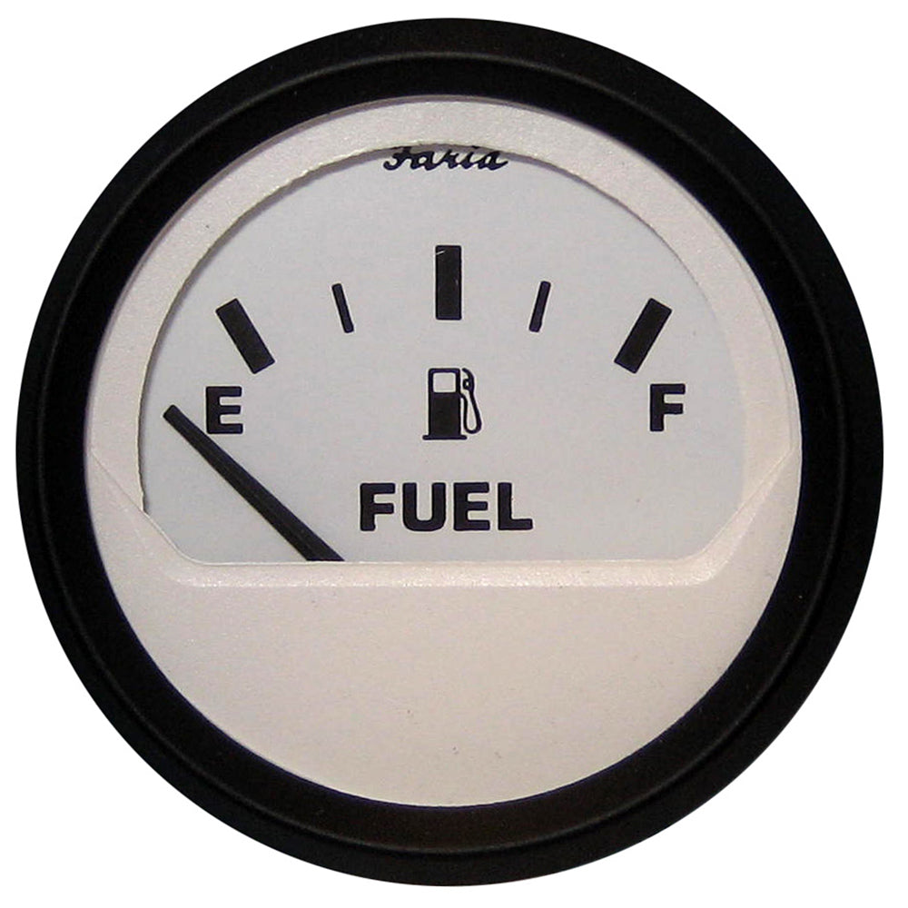 Tri-Water Marine | Faria Euro White 2" Fuel Level Gauge (E-1/2-F) [12901]