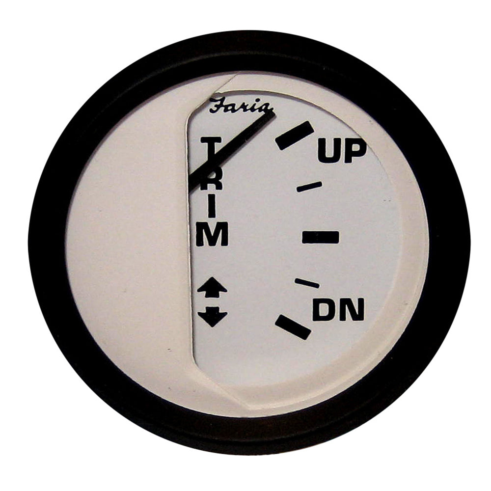 Tri-Water Marine | Faria Euro White 2" Trim Gauge f/ Johnson/Evinrude/Suzuki (Outboard) [12915]