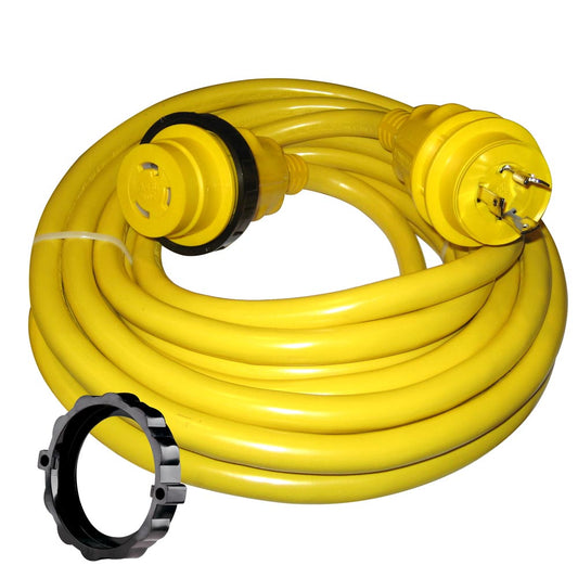 Tri-Water Marine | Marinco 30 Amp Power Cord Plus Cordset - 35' - Yellow [35SPP]