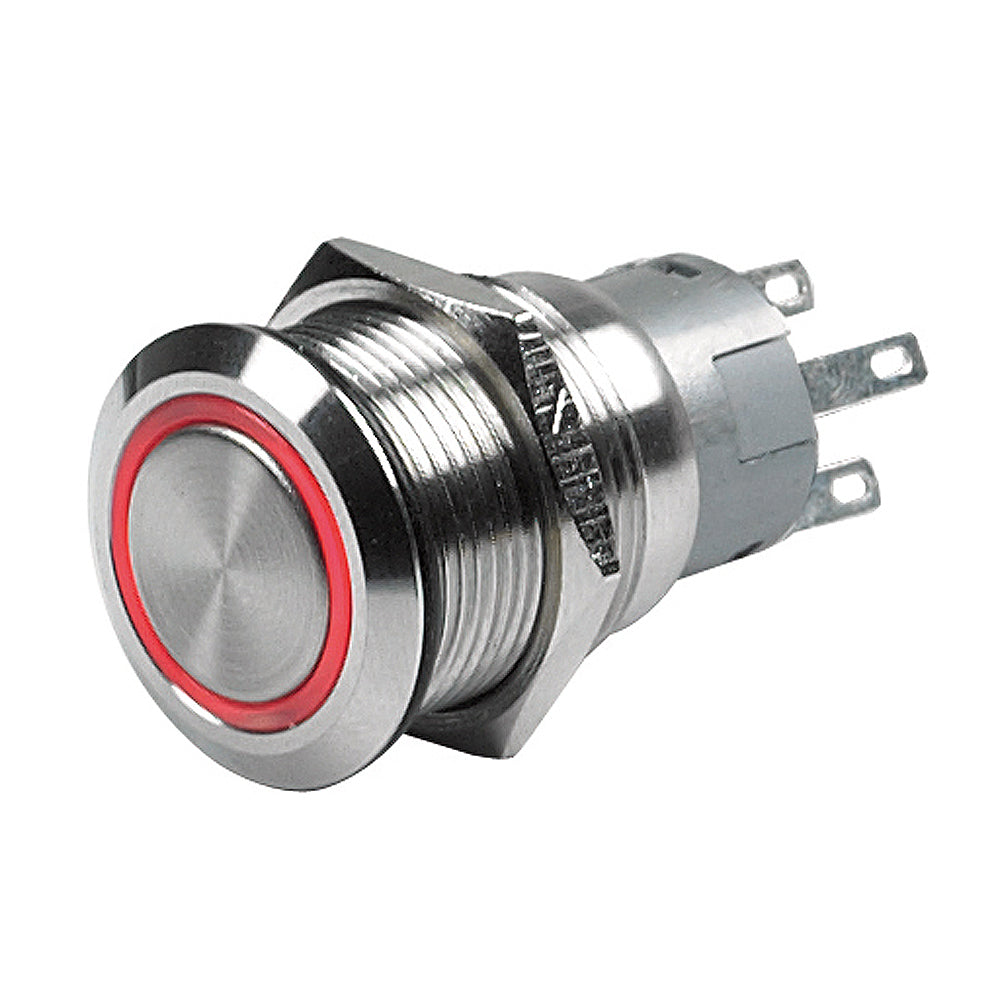 Tri-Water Marine | BEP Push Button Switch - 12V Latching On/Off - Red LED [80-511-0001-01]