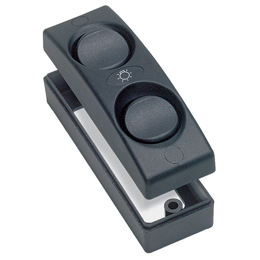 Tri-Water Marine | BEP Contour 1100 Series Double Interior Switch - On/Off - Black [1101-BK]