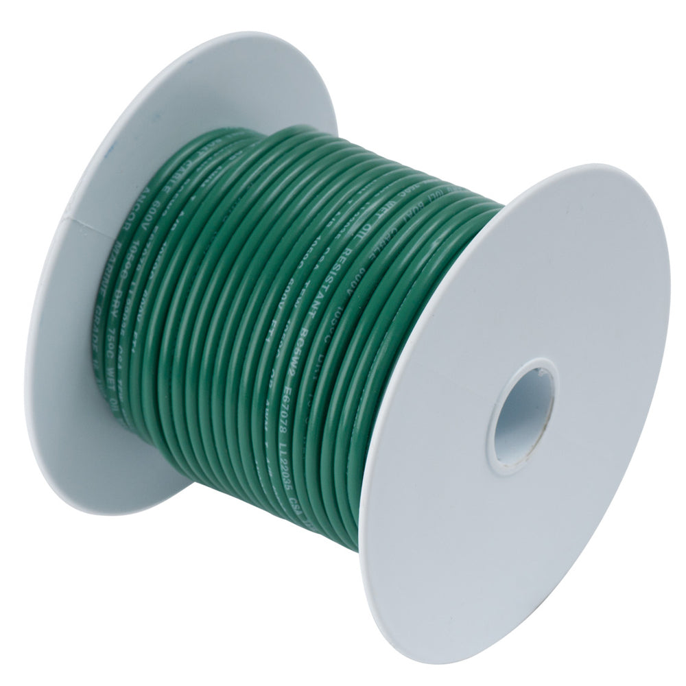 Tri-Water Marine | Ancor Green 14AWG Tinned Copper Wire - 100' [104310]