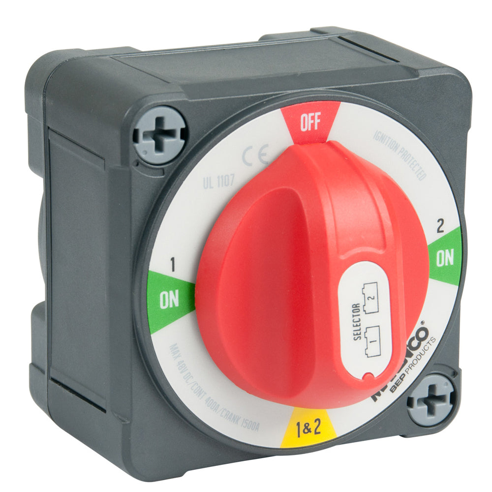 Tri-Water Marine | BEP Pro Installer 400A EZ-Mount Battery Selector Switch (1-2-Both-Off) [771-S-EZ]