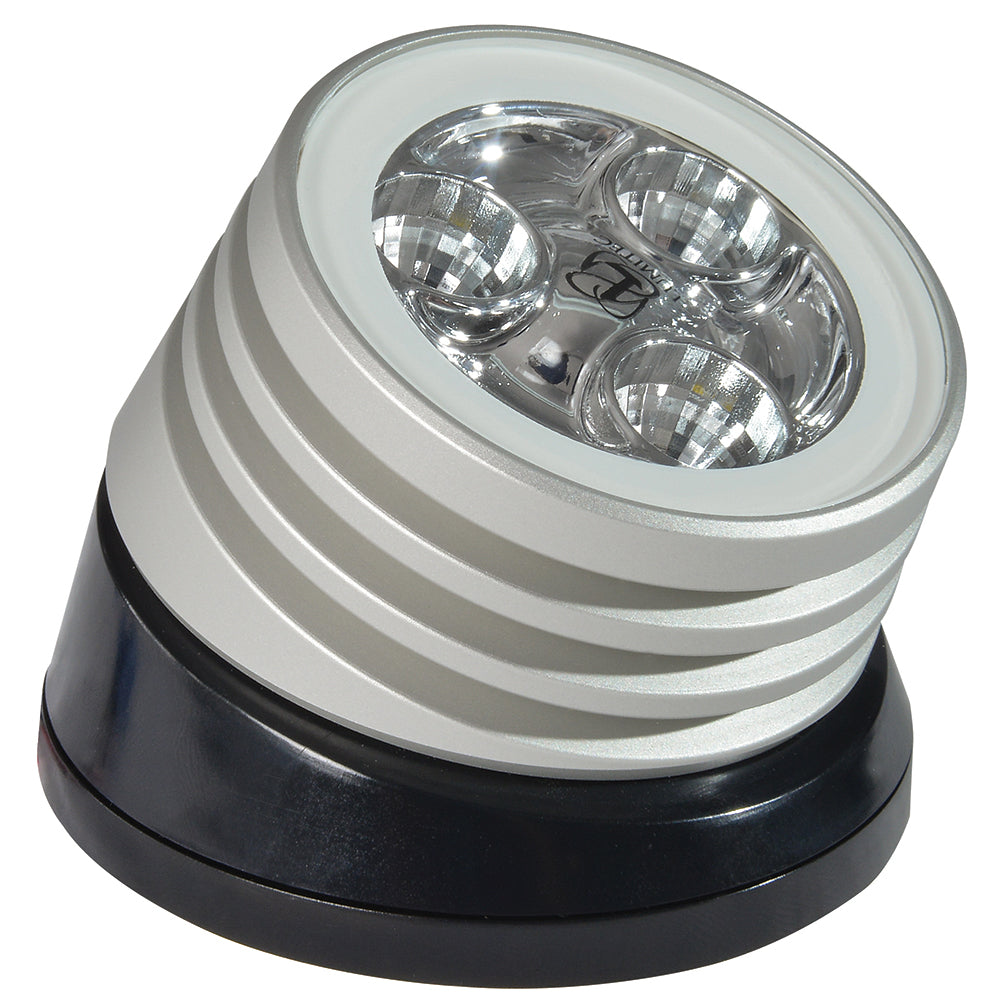 Tri-Water Marine | Lumitec Zephyr LED Spreader/Deck Light -Brushed, Black Base - White Non-Dimming [101326]