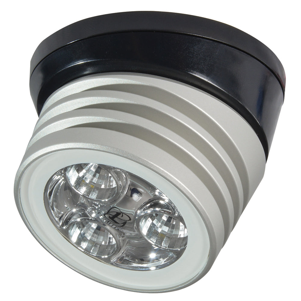 Tri-Water Marine | Lumitec Zephyr LED Spreader/Deck Light -Brushed, Black Base - White Non-Dimming [101326]