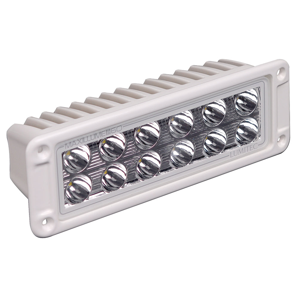 Tri-Water Marine | Lumitec Maxillumeh60 - Flush Mount Flood Light - White Housing - White Dimming [101336]