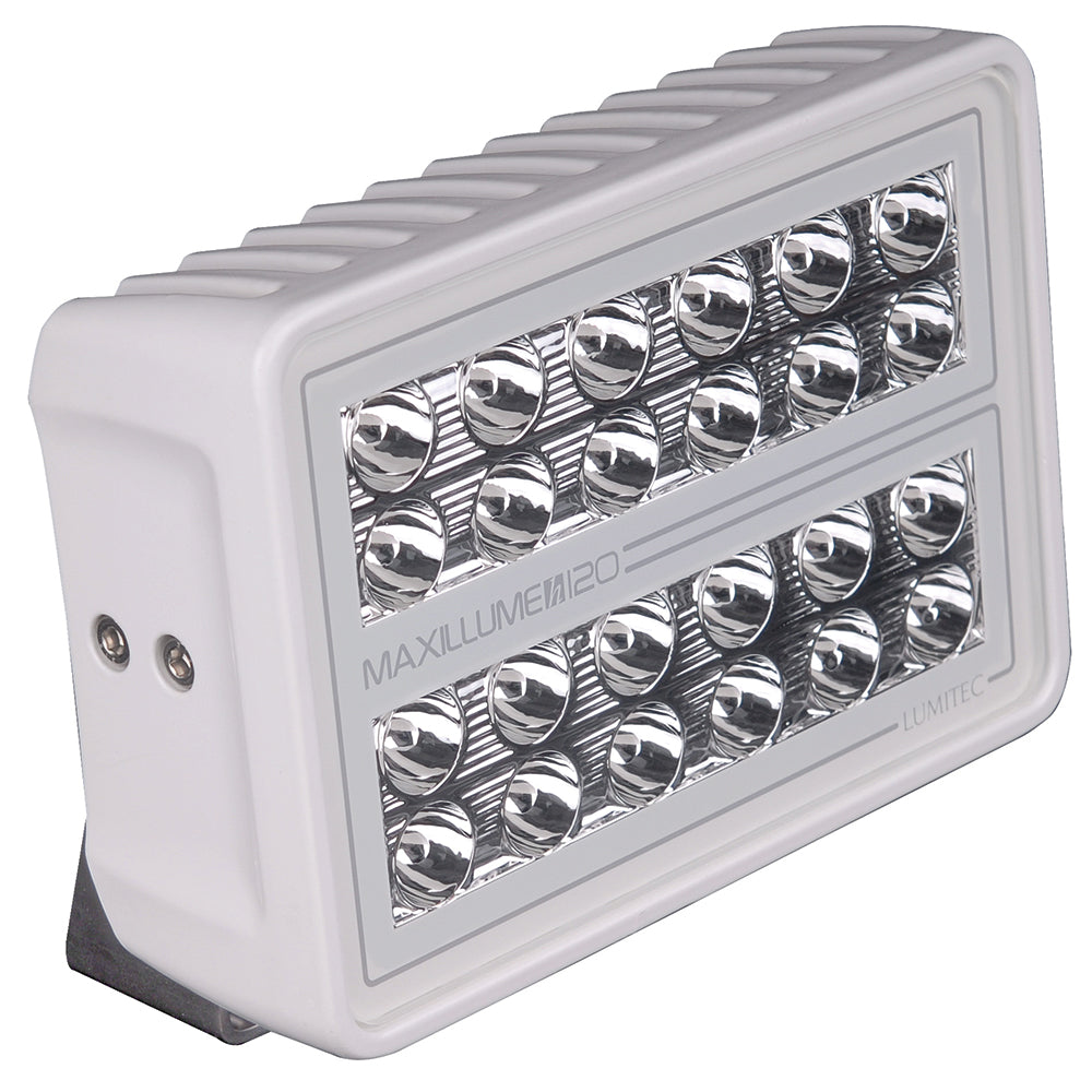 Tri-Water Marine | Lumitec Maxillume h120 - Trunnion Mount Flood Light - White Housing - White Dimming [101346]