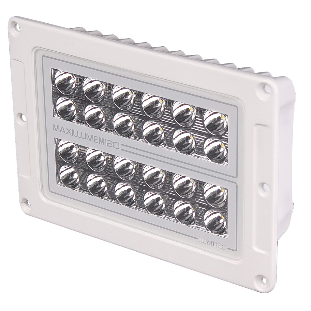 Tri-Water Marine | Lumitec Maxillume h120 - Flush Mount Flood Light - White Housing - White Dimming [101348]