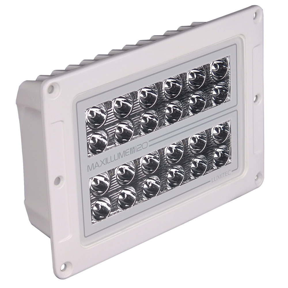 Tri-Water Marine | Lumitec Maxillume h120 - Flush Mount Flood Light - White Housing - White Dimming [101348]