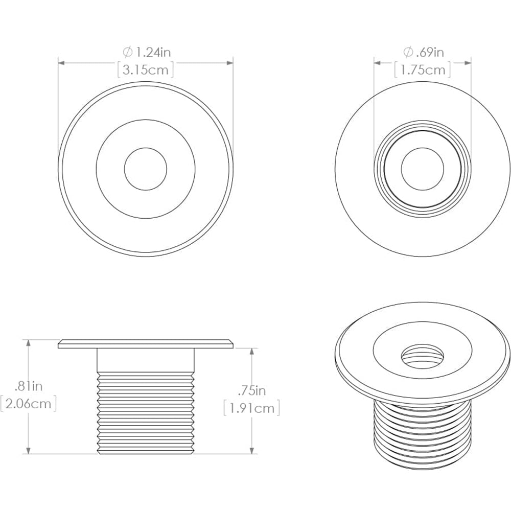 Tri-Water Marine | Lumitec Echo Courtesy Light - Brushed Housing - Warm White Light [101227]