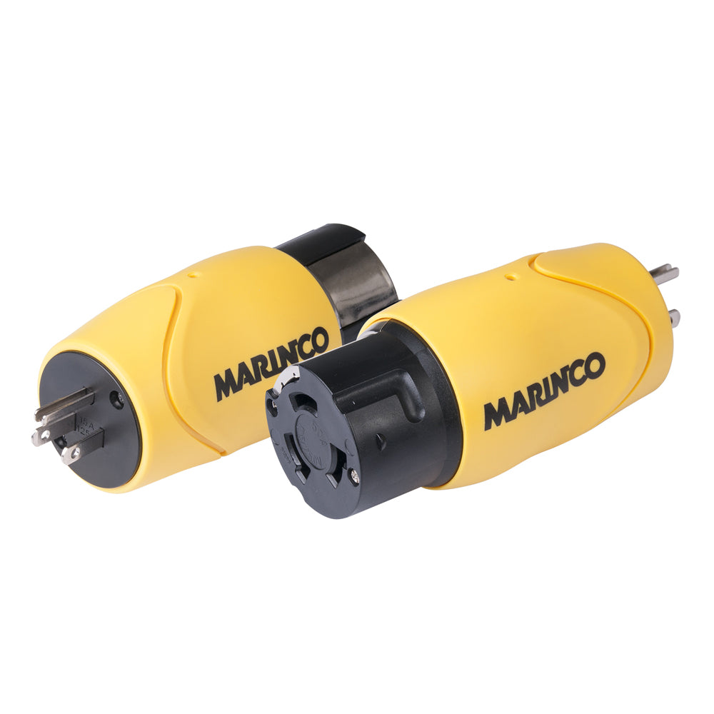 Tri-Water Marine | Marinco Straight Adapter - 15A Male Straight Blade to 50A 125/250V Female Locking [S15-504]