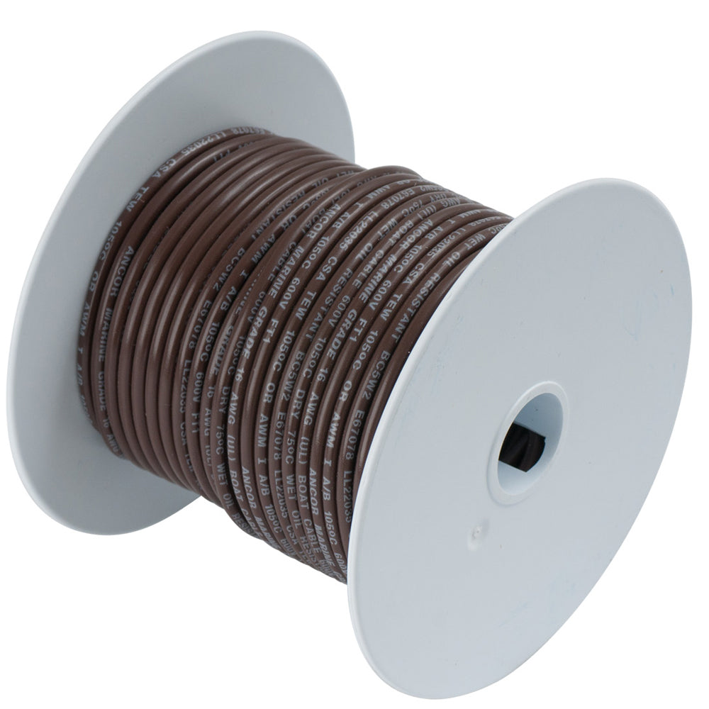 Tri-Water Marine | Ancor Brown 18 AWG Tinned Copper Wire - 500' [100250A]