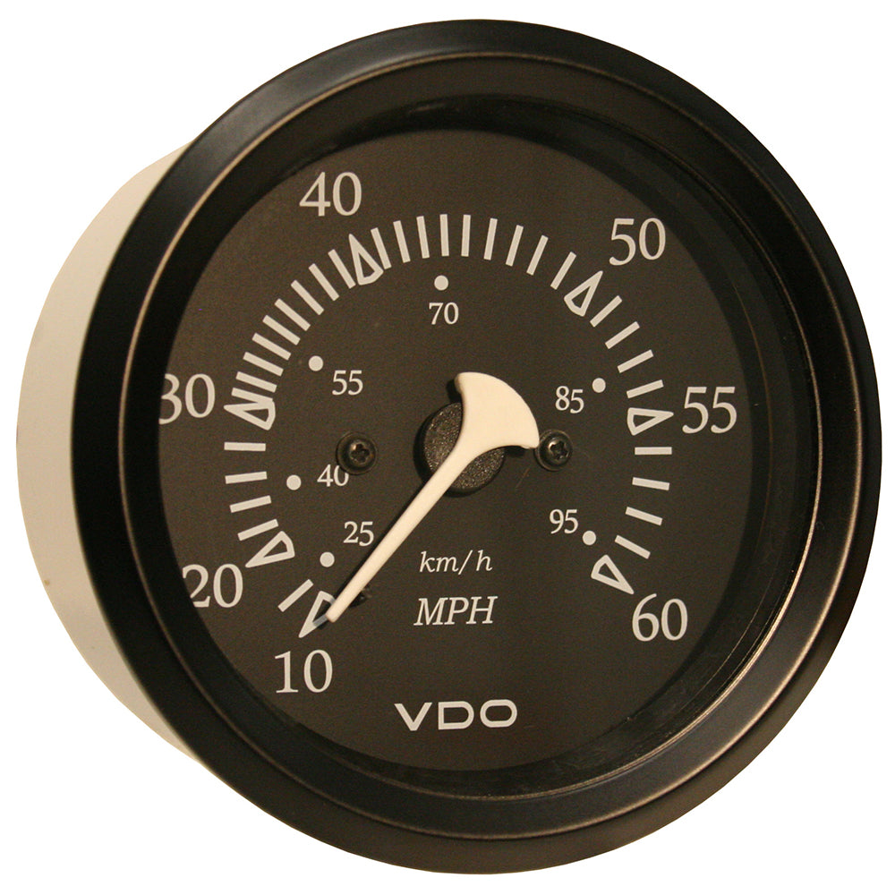 Tri-Water Marine | VDO Cockpit Marine 85mm (3-3/8") 60 MPH Pitot Speedometer - Black Dial/Bezel [260-11795]