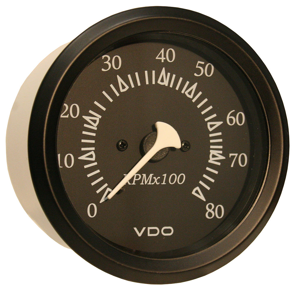 Tri-Water Marine | VDO Cockpit Marine 85mm (3-3/8") Outboard Tachometer - Black Dial/Bezel [333-11799]