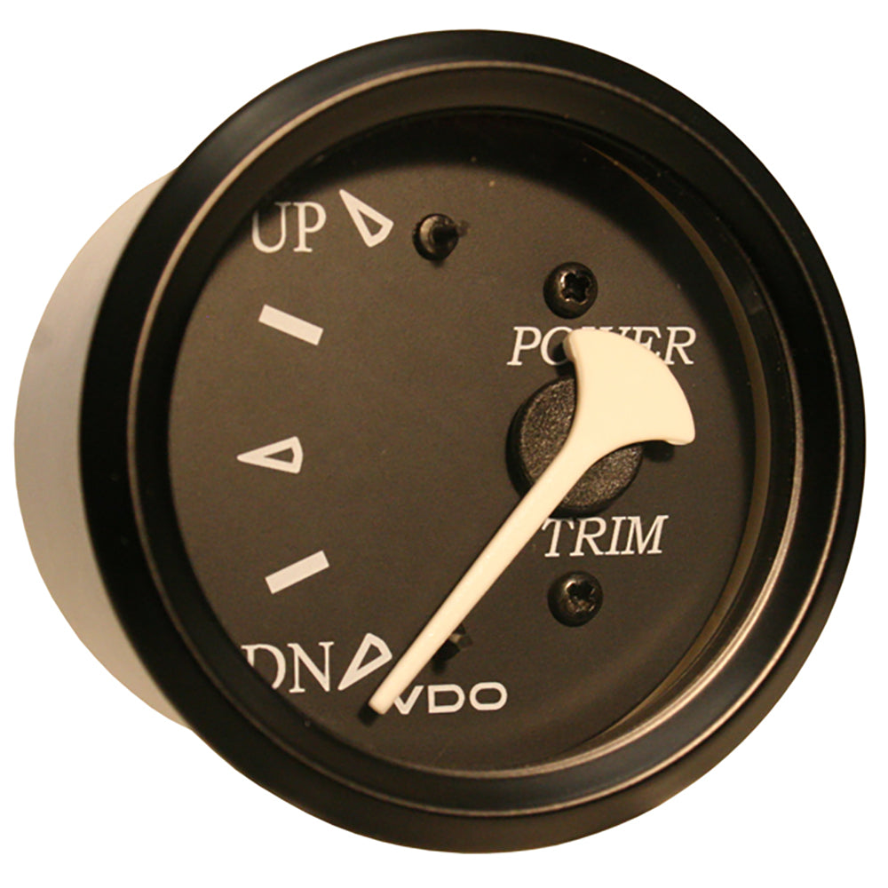 Tri-Water Marine | VDO Cockpit Marine Trim Gauge - f/Evinrude and Johnson Engines - Black Dial/Bezel [382-11804]