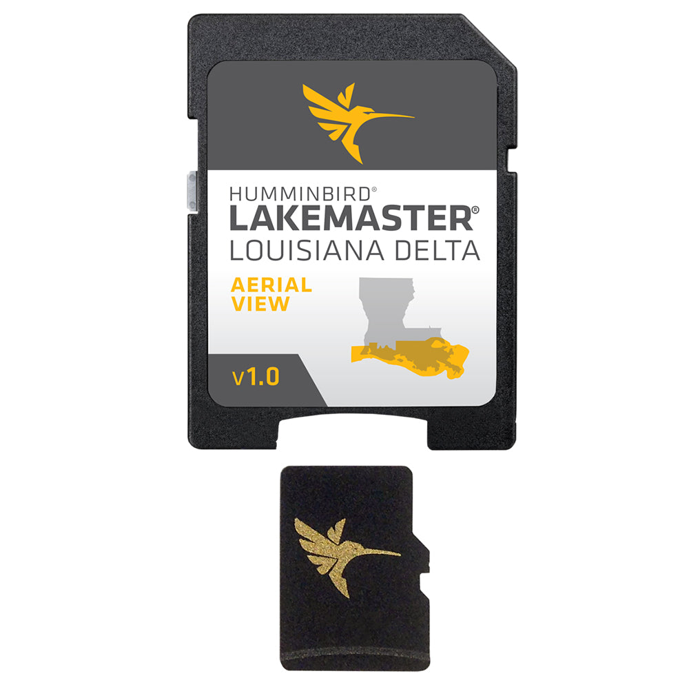 Tri-Water Marine | Humminbird LakeMaster Aerial Satellite View - Louisiana Delta [600050-1]