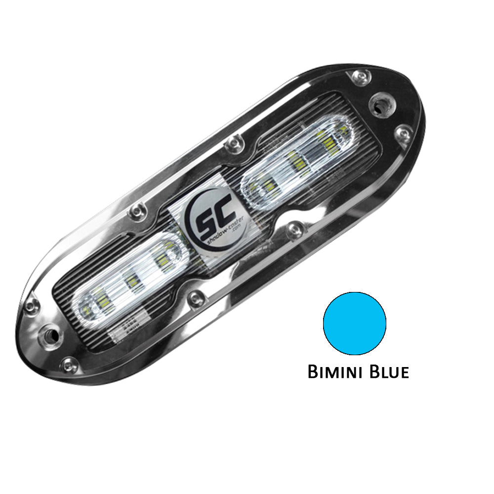 Tri-Water Marine | Shadow-Caster SCM-6 LED Underwater Light w/20' Cable - 316 SS Housing - Bimini Blue [SCM-6-BB-20]