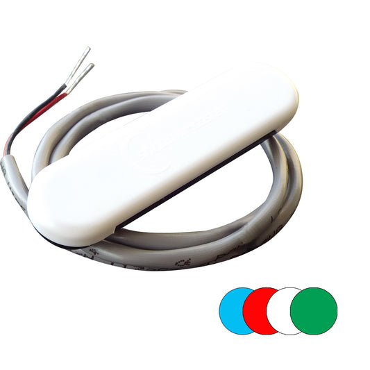 Tri-Water Marine | Shadow-Caster Courtesy Light w/2' Lead Wire - White ABS Cover - RGB Multi-Color - 4-Pack [SCM-CL-RGB-4PACK]