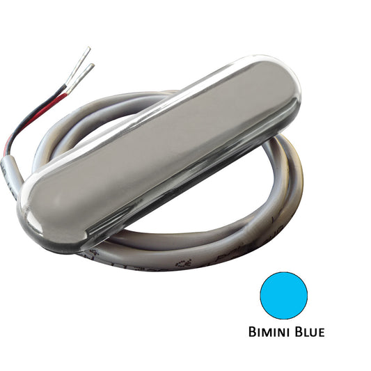 Tri-Water Marine | Shadow-Caster Courtesy Light w/2' Lead Wire - 316 SS Cover - Bimini Blue - 4-Pack [SCM-CL-BB-SS-4PACK]