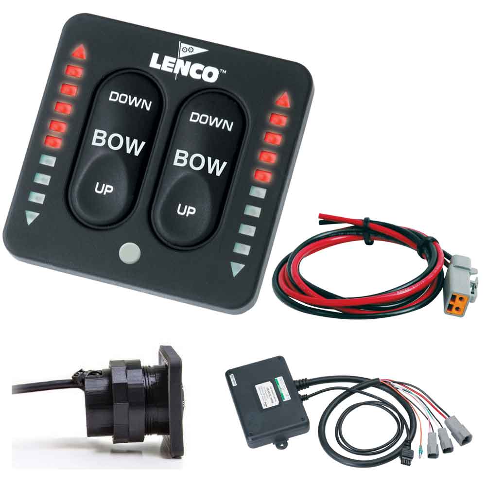 Tri-Water Marine | Lenco LED Indicator Two-Piece Tactile Switch Kit w/Pigtail f/Single Actuator Systems [15270-001]