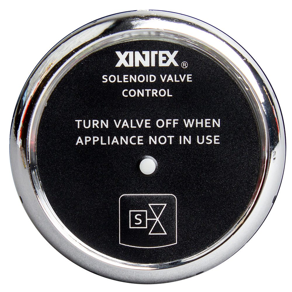 Tri-Water Marine | Fireboy-Xintex Propane Control Solenoid Valve w/Chrome Bezel Display [C-1C-R]