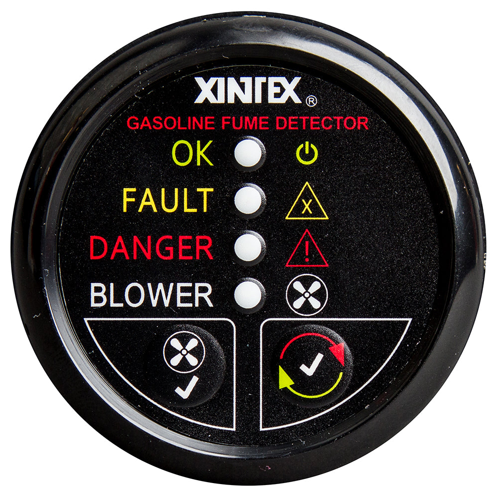 Tri-Water Marine | Fireboy-Xintex Gasoline Fume Detector w/Blower Control - Black Bezel - 12V [G-1BB-R]