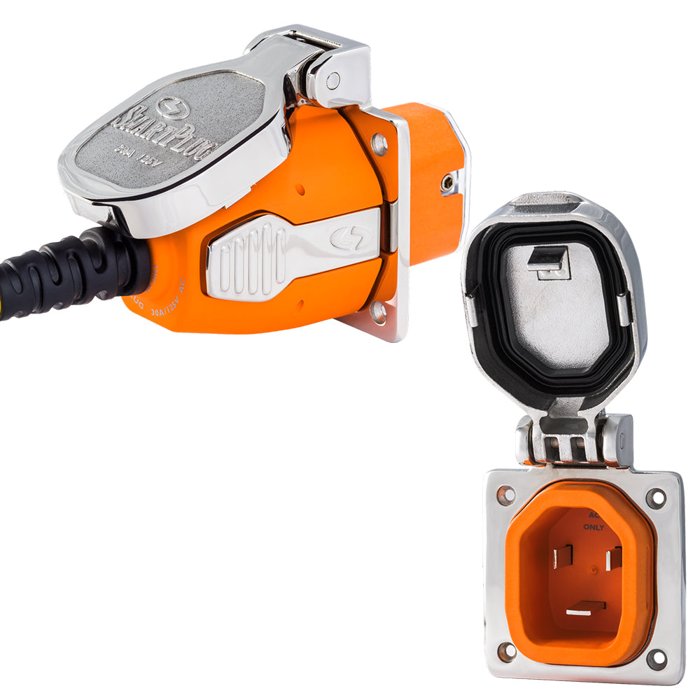 Tri-Water Marine | SmartPlug 30 AMP Inlet Female Cord Connector Combo - Stainless Steel [B30ASSYNT]